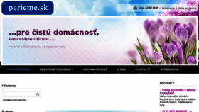 What Perieme.sk website looked like in 2015 (8 years ago)