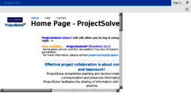 What Projectsolve2.com website looked like in 2015 (8 years ago)