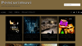 What Pencurimuvi.com website looked like in 2015 (8 years ago)