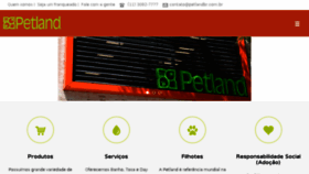 What Petlandbr.com.br website looked like in 2015 (8 years ago)