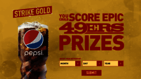 What Pepsistrikegold.com website looked like in 2015 (8 years ago)
