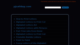What Pjsallday.com website looked like in 2015 (8 years ago)