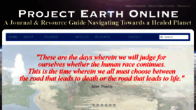 What Projectearth.com website looked like in 2015 (8 years ago)