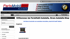 What Partsmobil.de website looked like in 2015 (8 years ago)