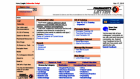 What Pharmacyletter.com website looked like in 2015 (8 years ago)