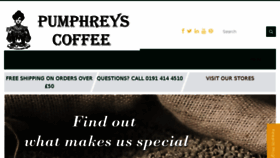 What Pumphreys-coffee.co.uk website looked like in 2015 (8 years ago)
