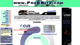 What Proesite.com website looked like in 2015 (8 years ago)