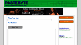 What Pastebyte.com website looked like in 2015 (8 years ago)