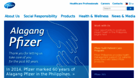 What Pfizer.com.ph website looked like in 2015 (8 years ago)