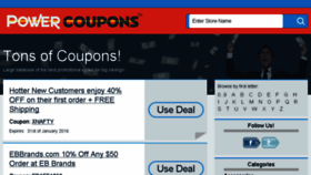 What Powercoupons.com website looked like in 2015 (8 years ago)
