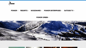 What Powdr.com website looked like in 2015 (8 years ago)