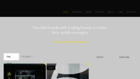 What Punchkick.com website looked like in 2015 (8 years ago)