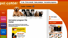 What Petcenter.sk website looked like in 2015 (8 years ago)