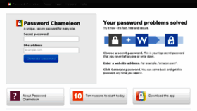 What Passwordchameleon.com website looked like in 2015 (8 years ago)