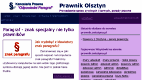 What Prawnik.zolsztyna.pl website looked like in 2015 (8 years ago)