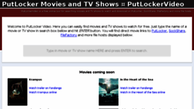 What Putlockervideo.com website looked like in 2015 (8 years ago)