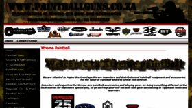 What Paintballguns.co.za website looked like in 2015 (8 years ago)