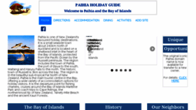 What Paihia.com website looked like in 2015 (8 years ago)