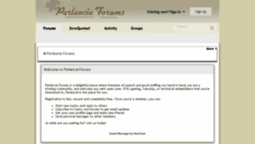 What Parlancia.com website looked like in 2015 (8 years ago)