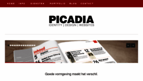 What Picadia.com website looked like in 2015 (8 years ago)
