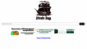 What Piratesbay.org website looked like in 2015 (8 years ago)