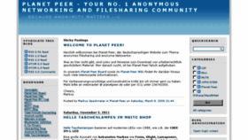What Planetpeer.de website looked like in 2015 (8 years ago)