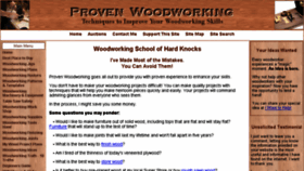 What Provenwoodworking.com website looked like in 2015 (8 years ago)