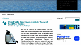 What Poolpumpen-blog.de website looked like in 2015 (8 years ago)
