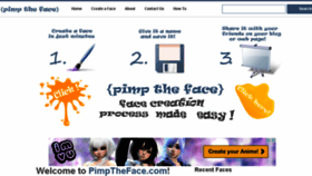 What Pimptheface.com website looked like in 2015 (8 years ago)