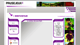 What Pausejeux.fr website looked like in 2015 (8 years ago)