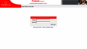 What Pruquote.prudential.com.vn website looked like in 2015 (8 years ago)