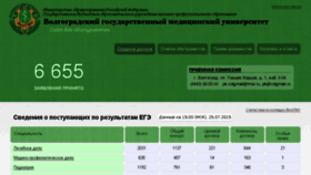 What Priem.volgmed.ru website looked like in 2015 (8 years ago)