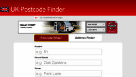 What Postcode-finder.net website looked like in 2015 (8 years ago)