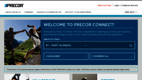 What Precorconnect.com website looked like in 2015 (8 years ago)