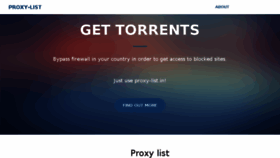 What Proxy-list.in website looked like in 2015 (8 years ago)