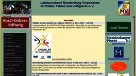 What Pferdesportverband-mv.de website looked like in 2015 (8 years ago)
