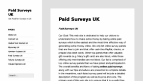 What Paidsurveysuk.co.uk website looked like in 2015 (8 years ago)