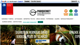 What Parquemet.cl website looked like in 2015 (8 years ago)
