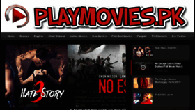 What Playmovies.pk website looked like in 2015 (8 years ago)