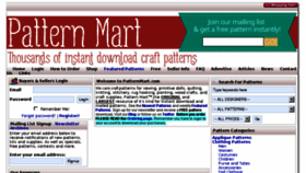 What Patternmart.com website looked like in 2015 (8 years ago)