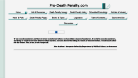 What Prodeathpenalty.com website looked like in 2015 (8 years ago)