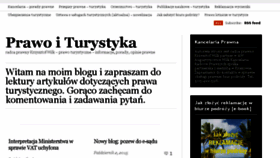 What Prawoturystyczne.pl website looked like in 2015 (8 years ago)