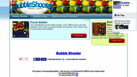 What Puzzlebubbleshooter.com website looked like in 2015 (8 years ago)