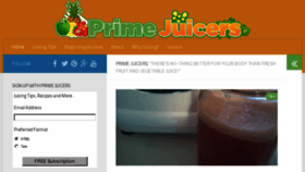 What Primejuicers.com website looked like in 2016 (8 years ago)