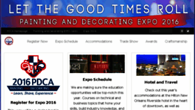 What Paintinganddecoratingexpo.com website looked like in 2016 (8 years ago)