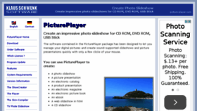 What Picture-player.com website looked like in 2016 (8 years ago)