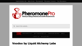 What Pheromonepro.com website looked like in 2016 (8 years ago)