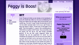 What Peggyisboos.nl website looked like in 2016 (8 years ago)