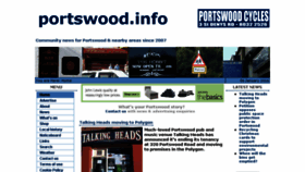 What Portswood.info website looked like in 2016 (8 years ago)
