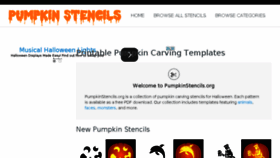 What Pumpkinstencils.org website looked like in 2016 (8 years ago)